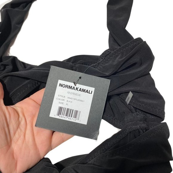 Norma KAMALI HIGH LEG PEEKABOO MIO BLACK - Picture 7 of 7